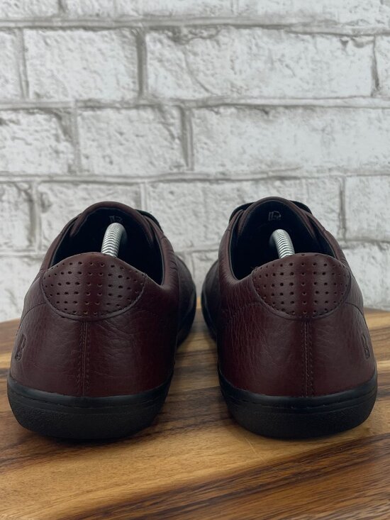 Birchbury Bramfords Mens 12 Brown Black Pebbled Leather Slip On Casual Shoes main image 5